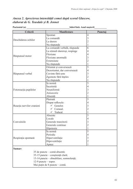 Protocol clinic naÅ£ional: â Gripa la copiiâ - Ministerul SÄnÄtÄÅ£ii