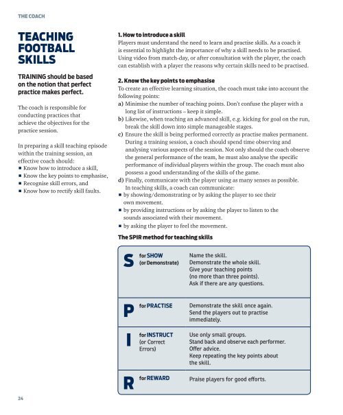 AFL Coaching Manual - Western Bulldogs Football Club