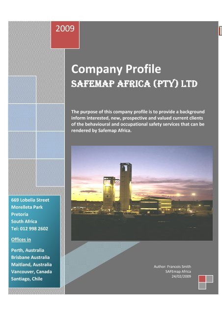 Company Profile - SAFEmap International