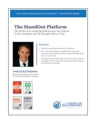 The StandOut Platform - Marcus Buckingham