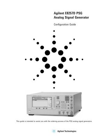 Agilent E8257D PSG Analog Signal Generator