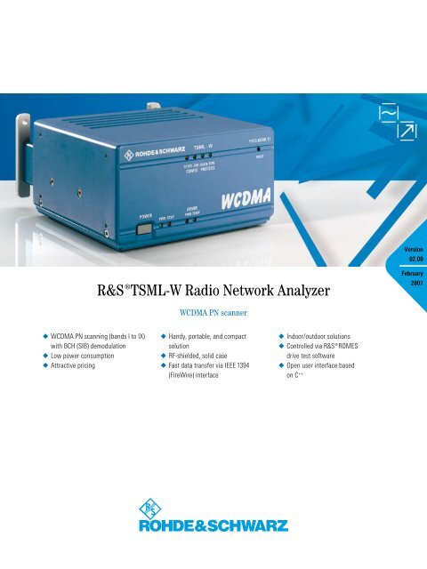 ¸TSML-W Radio Network Analyzer