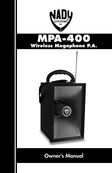 MPA-400 Wireless Megaphone PA - Pro Audio and Lighting