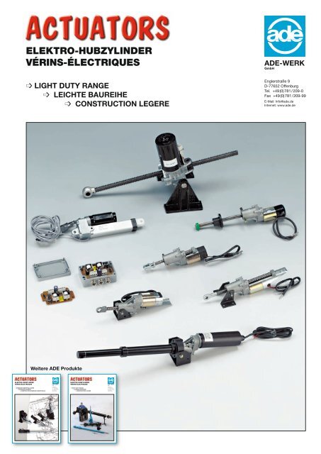 elektro-hubzylinder vÃ©rins-Ã©lectriques - Drive Lines Technologies