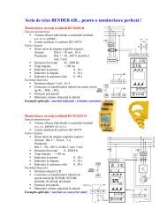 Seria de relee Bender 420... - pentru o monitorizare perfecta