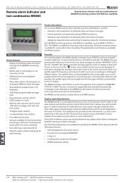 Remote alarm indicator and test combination MK800 - Bender
