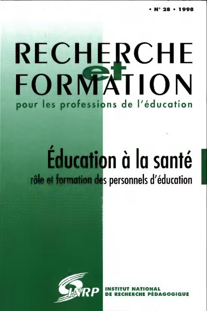 R&F Education a la sante role et formation des personnels d ...