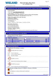 Material Safety Data Sheet - Wieland Edelmetalle