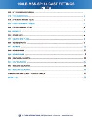 150lb mss-sp114 cast fittings - Ta Chen International, Inc.