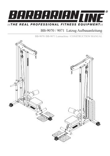 BB-9070 / 9071 Latzug Aufbauanleitung - Barbarian Line