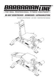 BB-9097 BEINSTRECKER - BEINBEUGER ... - Megafitness-Shop