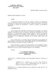 sircar - pago electronico obligatorio - Comisión Arbitral del ...