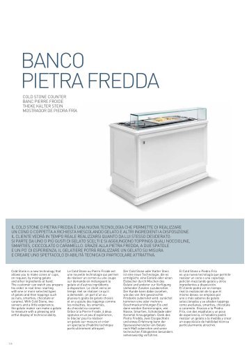 BANCO PIETRA FREDDA - Italiangelato.com.au