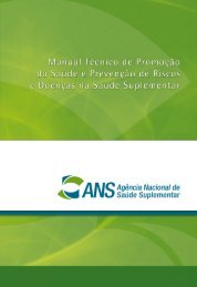 Manual tÃ©cnico de promoÃ§Ã£o da saÃºde e prevenÃ§Ã£o de  - fenaess