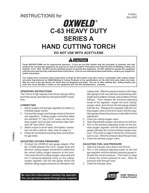 Welding Preheat Chart