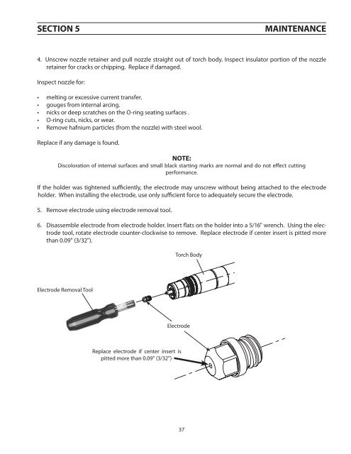 Mechanized Plasmarc Cutting Torch - ESAB Welding & Cutting ...