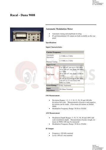 Racal - Dana 9008 - SGLabs