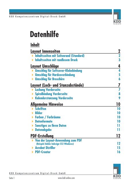 Pdf Erstellung Kdd Gmbh