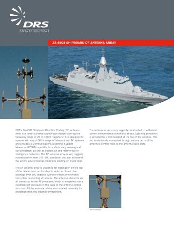 ZA-4501 Shipboard Direction Finding (DF) Antenna Array