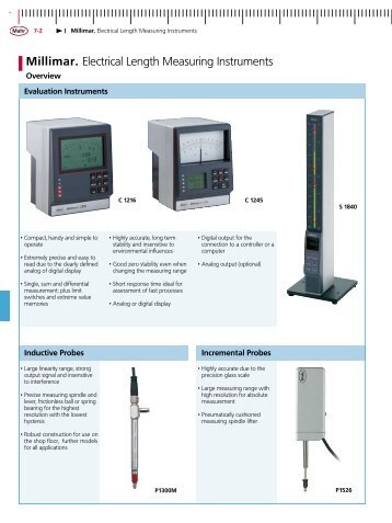 Millimar. Electrical Length Measuring Instruments - Rerom