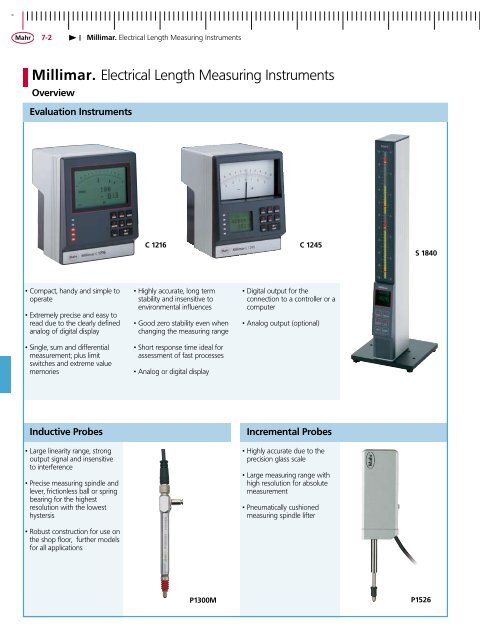 Marposs E4N V2.7 Digital Column Users Operation Programming Instructions  Manual