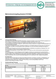 Mehrscharschneepflug Assaloni FUTURA - MFH Maschinen ...