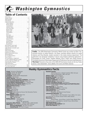 2004 Gym Guide - GoHuskies.com