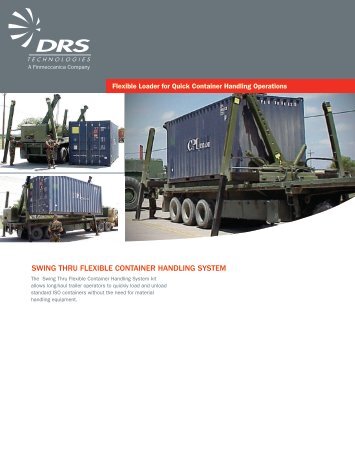 Swing thru flexible container handling SyStem