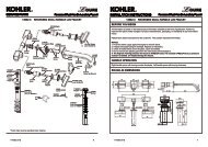 Dimensions and Measurements - Kohler