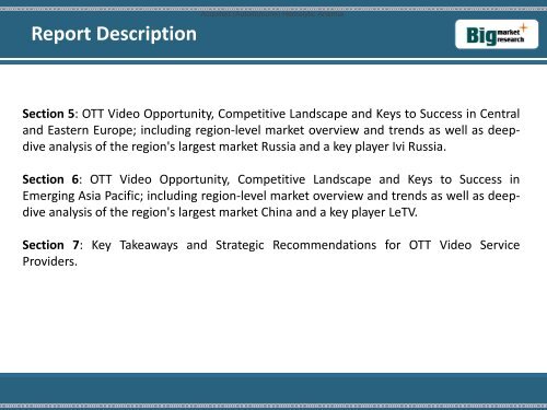OTT Video in Emerging Markets 5-Year Revenue Opportunity : BMR