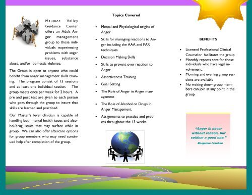 Anger Management Brochure - Maumee Valley Guidance Center