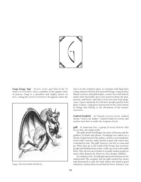 The Encyclopedia Of Demons And Demonology