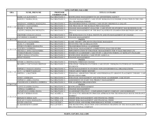 PROGRAMARE LICENTA COMISIA 1 EN