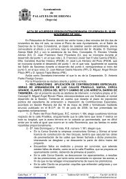 Acta extraordinaria 02/11/2006 - Ayuntamiento de Palazuelos de ...