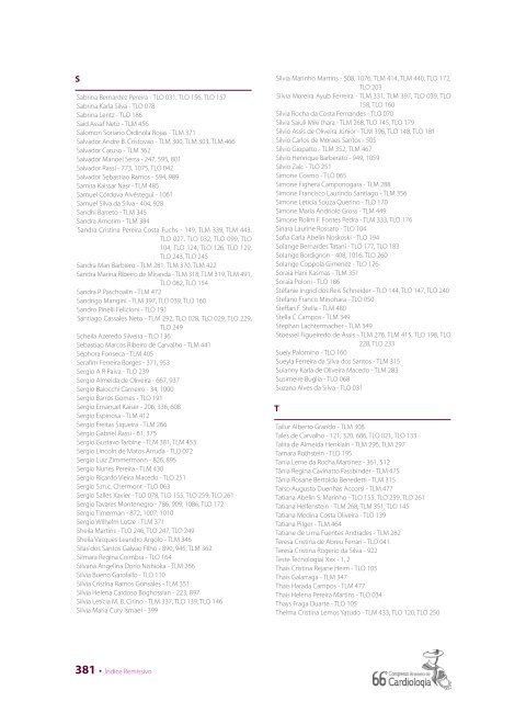 Ãndice Remissivo - 66 Congresso Brasileiro de Cardiologia