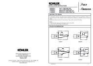 Dimensions and Measurements - Kohler