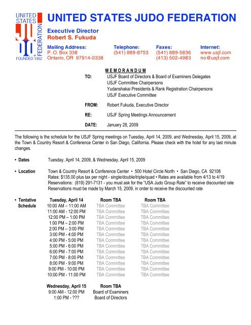 Announcement 090128.pdf - United States Judo Federation