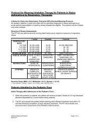 Pediatric Asthma Weaning Protocol - HUMCMD.net