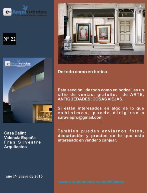 e-AN N° 22 nota N° 9 De todo como en botica