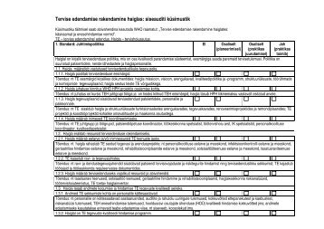 Tervise edendamise rakendamine haiglas: siseauditi kÃ¼simustik