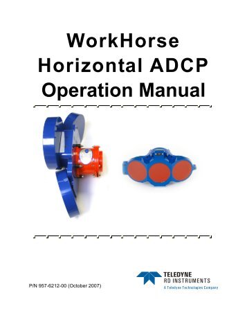 WorkHorse H-ADCP Operation Manual