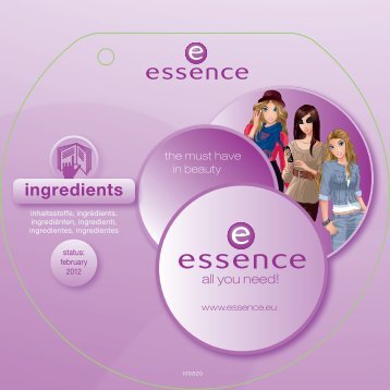 ingredients - Essence