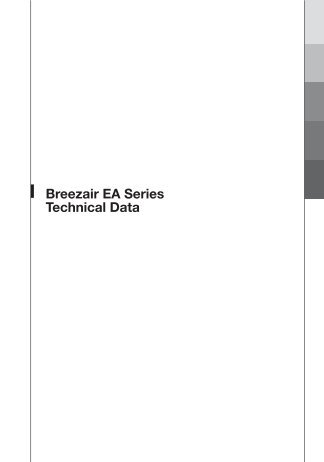 Breezair EA Series Technical Data - Klimats24.lv