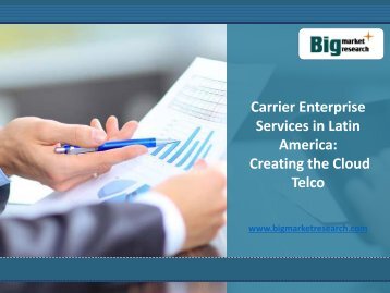 Carrier Enterprise Services in US : Creating the Cloud Telco