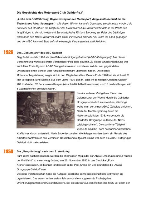 Historie PDF - MSC Gaildorf