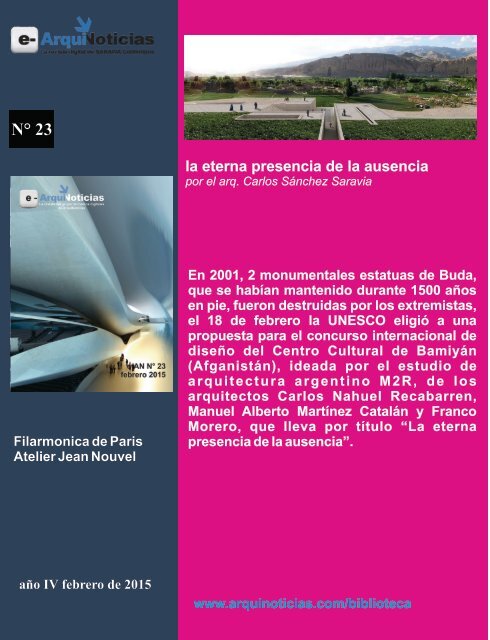 e-AN N° 23 nota N° 8 La eterna presencia de la ausencia por el arq. CSS