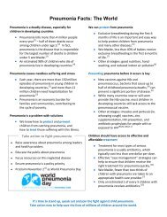 Global Fact Sheet-draft 3 - World Pneumonia Day