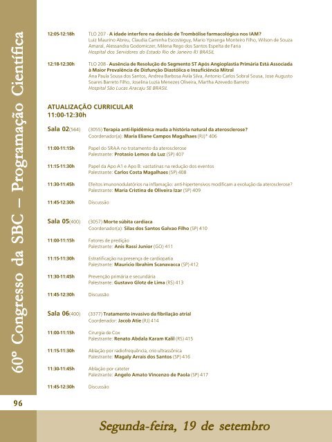 programa final - 66 Congresso Brasileiro de Cardiologia