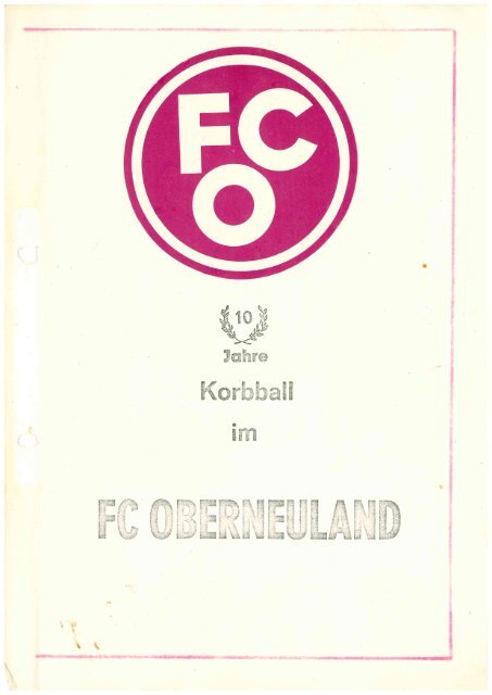 10 Jahre Korbball beim FC Oberneuland