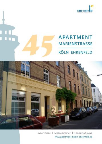 Apartment Marienstrasse - Köln Ehrenfeld